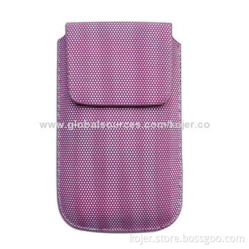 Cellphone Pouches for iPhone 6, 5S, Made of PU Leather, Retractable Pull-tab, OEM Orders Welcomed